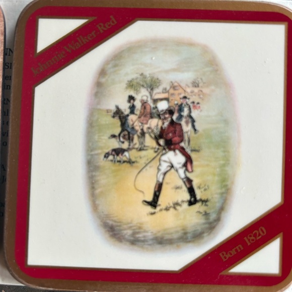 Johnnie Walker Red Vintage Never Used Coasters in Original Box - Picture 8 of 15